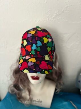 Private Label Multicolor Heart Print Baseball Cap